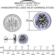 Load image into Gallery viewer, Leaping Leapfrog Spiders Stud Earrings by Onyx O
