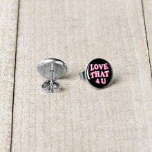 Load image into Gallery viewer, Love That 4 You Stud Earrings by Onyx O
