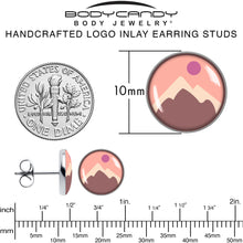 Load image into Gallery viewer, Mountain Sunrise Stud Earrings by Onyx O
