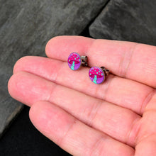 Load image into Gallery viewer, Funky Floral Mushroom Stud Earrings by Onyx O

