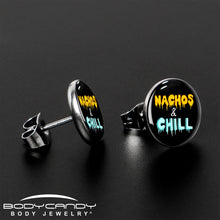 Load image into Gallery viewer, Nachos and Chill Stud Earrings by Onyx O
