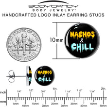 Load image into Gallery viewer, Nachos and Chill Stud Earrings by Onyx O
