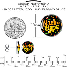 Load image into Gallery viewer, Nacho Type Stud Earrings by Onyx O

