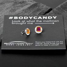 Load image into Gallery viewer, PB and J Peanut Butter and Jelly Sandwich Stud Earrings by Onyx O
