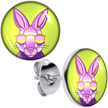 Load image into Gallery viewer, Cool Shades Bunny Stud Earrings by Onyx O
