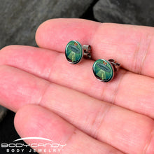 Load image into Gallery viewer, Reverse Alien UFO Abduction Stud Earrings by Onyx O
