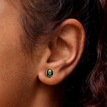 Load image into Gallery viewer, Ultra Bright Melting Skull Stud Earrings by Onyx O
