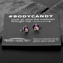 Load image into Gallery viewer, Burning Skull Candle Stud Earrings by Onyx O
