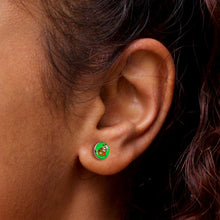 Load image into Gallery viewer, Holiday Santa Sloth Stud Earrings by Onyx O

