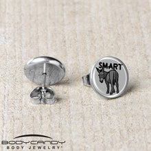 Load image into Gallery viewer, Donkey Smart Ass Stud Earrings by Onyx O
