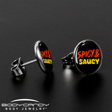 Load image into Gallery viewer, Spicy and Saucy Stud Earrings by Onyx O
