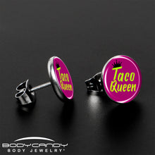 Load image into Gallery viewer, Taco Queen Stud Earrings by Onyx O
