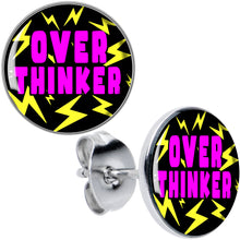 Load image into Gallery viewer, Over Thinker Impact Stud Earrings by Onyx O
