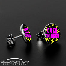 Load image into Gallery viewer, Over Thinker Impact Stud Earrings by Onyx O
