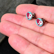 Load image into Gallery viewer, Love Yin Yang Heart Stud Earrings by Onyx O
