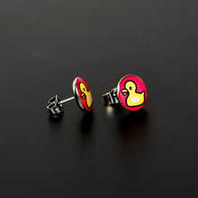 Load image into Gallery viewer, Yellow Ducky Stud Earrings by Onyx O
