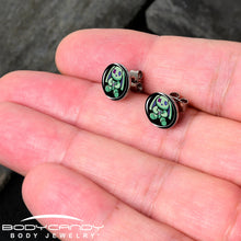 Load image into Gallery viewer, Zombie Bunny Stud Earrings by Onyx O
