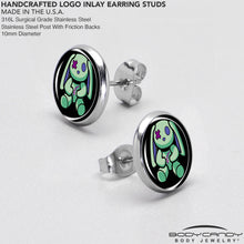 Load image into Gallery viewer, Zombie Bunny Stud Earrings by Onyx O
