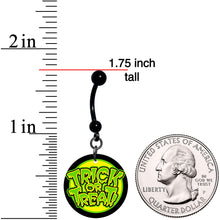 Load image into Gallery viewer, Ghoulish Halloween Trick or Treat Belly Ring

