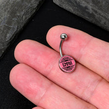 Load image into Gallery viewer, Custom Pink Mandala Personalized Name Belly Ring
