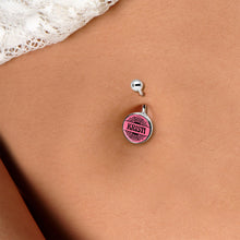 Load image into Gallery viewer, Custom Pink Mandala Personalized Name Belly Ring
