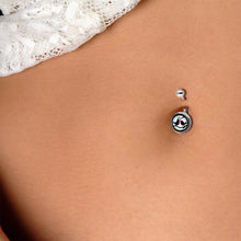 Load image into Gallery viewer, Lovebirds Silhouette Belly Ring
