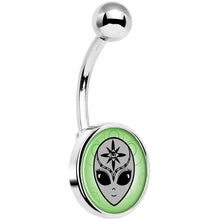 Load image into Gallery viewer, Third Eye Cute Alien Belly Ring
