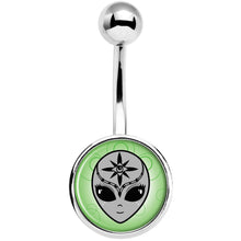 Load image into Gallery viewer, Third Eye Cute Alien Belly Ring
