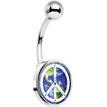 Load image into Gallery viewer, Peace on Earth Belly Ring
