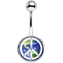 Load image into Gallery viewer, Peace on Earth Belly Ring
