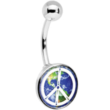 Load image into Gallery viewer, Peace on Earth Belly Ring
