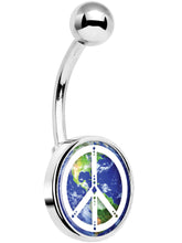 Load image into Gallery viewer, Peace on Earth Belly Ring
