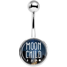 Load image into Gallery viewer, Moon Child Belly Ring
