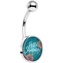 Load image into Gallery viewer, Floral Hello Summer Belly Ring
