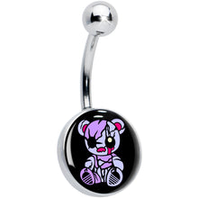 Load image into Gallery viewer, Attitude Teddy Bear Belly Ring by Onyx O
