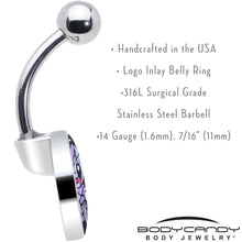 Load image into Gallery viewer, Attitude Teddy Bear Belly Ring by Onyx O
