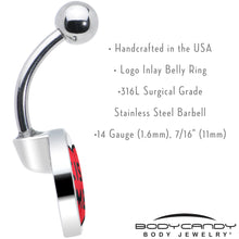 Load image into Gallery viewer, Baby Dinosaur Belly Ring by Onyx O
