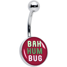 Load image into Gallery viewer, Bah Humbug Holiday Grouch Belly Ring by Onyx O

