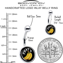 Load image into Gallery viewer, That is Bananas Belly Ring by Onyx O
