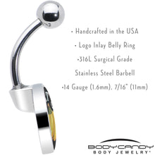 Load image into Gallery viewer, That is Bananas Belly Ring by Onyx O
