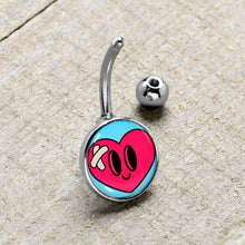 Load image into Gallery viewer, Bandaged Heartbreak Heart Belly Ring by Onyx O
