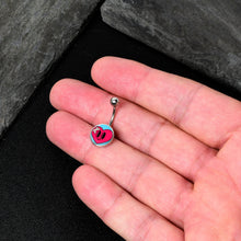 Load image into Gallery viewer, Bandaged Heartbreak Heart Belly Ring by Onyx O
