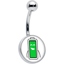 Load image into Gallery viewer, Battery Full Belly Ring by Onyx O
