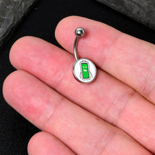 Load image into Gallery viewer, Battery Full Belly Ring by Onyx O
