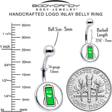 Load image into Gallery viewer, Battery Full Belly Ring by Onyx O
