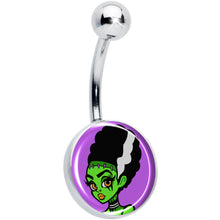 Load image into Gallery viewer, Bride of Frankenstein Belly Ring by Onyx O
