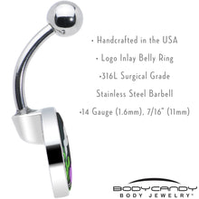 Load image into Gallery viewer, Bride of Frankenstein Belly Ring by Onyx O
