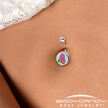 Load image into Gallery viewer, Hot Pink Cool S Belly Ring by Onyx O
