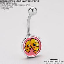 Load image into Gallery viewer, Quaso Croissant Belly Ring by Onyx O
