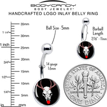 Load image into Gallery viewer, Holiday Dead Nosed Reindeer Belly Ring by Onyx O
